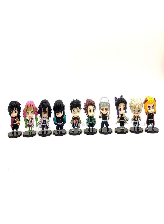Trunkin Demon Slayer Hashira Mascot and Tanjiro Chibi Small Action Figures Set of 10 Kimetsu no Yaiba Anime Figurines - Image 2